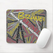 Wunderschöne Brunei Flag Farben Patriotic Mousepad (Mit Mouse)