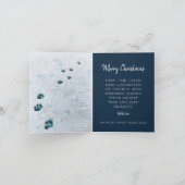 Wunderschöne Bull Terrier Weihnachtskarte Dankeskarte (Innenseite)