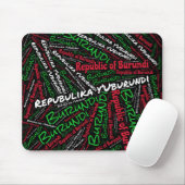 Wunderschöne Burundi Flag Farben Patriotic Mousepad (Mit Mouse)