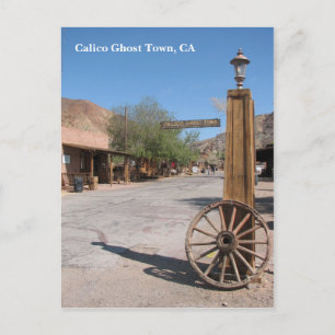 Wunderschöne Calico Ghost Town Postkarte! Postkarte