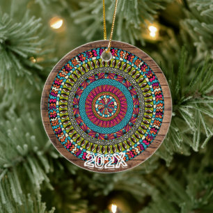Wunderschöne Chakras Mandala Benutzername Nachrich Keramik Ornament
