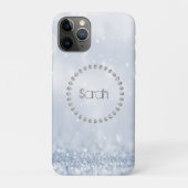 Wunderschöne Coole Blaue Sequins Case-Mate iPhone Hülle (Rückseite)