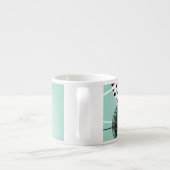 Wunderschöne Dandelions Blue Espresso Tasse (Rückseite)