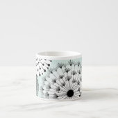 Wunderschöne Dandelions Blue Espresso Tasse (Vorderseite)