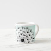 Wunderschöne Dandelions Blue Espresso Tasse (Vorderseite Rechts)
