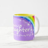 Wunderschöne Daughter-Regenbogenviolett-Tasse Zweifarbige Tasse (VorderseiteRechts)