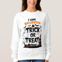Wunderschöne Dekoration und lustige Halloween-Leck Sweatshirt