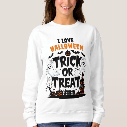 Wunderschöne Dekoration und lustige Halloween-Leck Sweatshirt (Vorderseite)