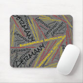 Wunderschöne Deutschland Flaggen Farben Patriotisc Mousepad (Mit Mouse)