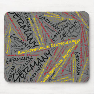 Wunderschöne Deutschland Flaggen Farben Patriotisc Mousepad