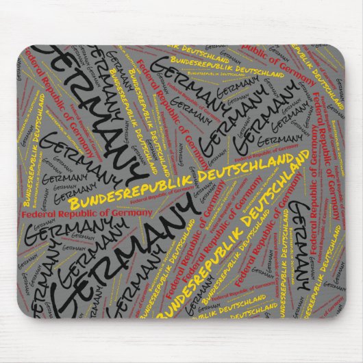 Wunderschöne Deutschland Flaggen Farben Patriotisc Mousepad (Vorne)
