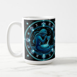 Wunderschöne digitale Illustration des Wassermannz Kaffeetasse