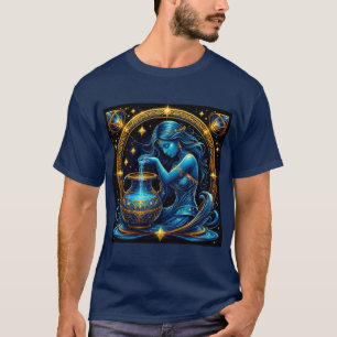 Wunderschöne digitale Illustration des Wassermannz T-Shirt