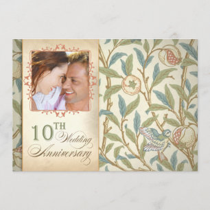 wunderschöne Einladungen zum 10. Hochzeitstag in F