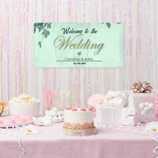 Wunderschöne, elegante Blume Banner (Party)