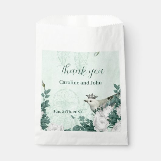 Wunderschöne, elegante Blume Geschenktütchen (Vorderseite)