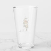 Wunderschöne, elegante Blume. Glas (Rückseite)