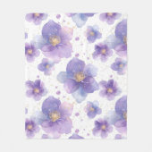 wunderschöne, elegante Blume, nahtlos gepatcht Fleecedecke (Vorderseite)