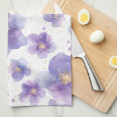 wunderschöne, elegante Blume, nahtlos gepatcht Geschirrtuch (Viertel Falte)