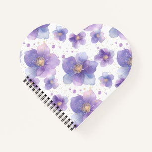 wunderschöne, elegante Blume, nahtlos gepatcht Notizblock