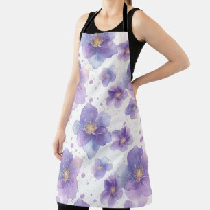 wunderschöne, elegante Blume, nahtlos gepatcht Schürze