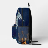 Wunderschöne, elegante Geige mit Flügeln. Bedruckter Rucksack (Rechts)