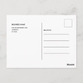 Wunderschöne elegante Gold Black Business DANK YOU Postkarte (Rückseite)