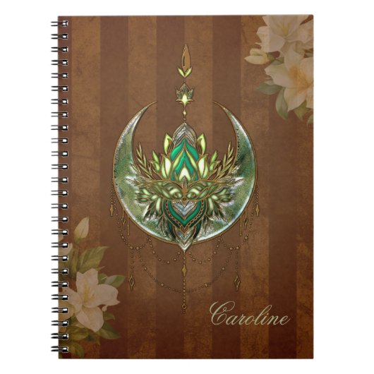 Wunderschöne elegante Lotus-Blüte Notizblock (Vorderseite)