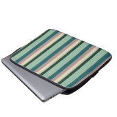 Wunderschöne elegante Streifen Laptopschutzhülle (Vorne Knopf)