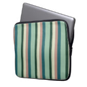 Wunderschöne elegante Streifen Laptopschutzhülle (Vorderseite Links)