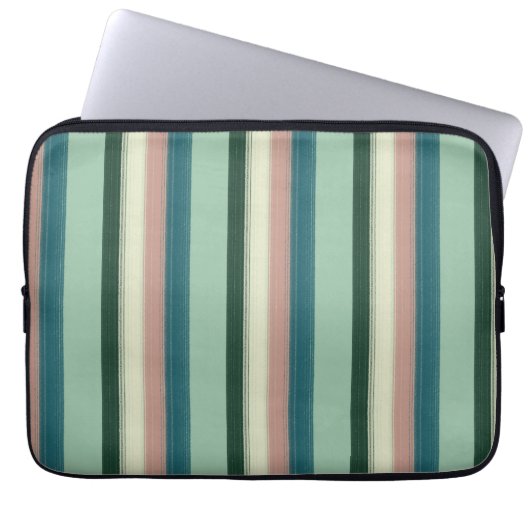 Wunderschöne elegante Streifen Laptopschutzhülle (Vorderseite)