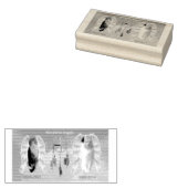 Wunderschöne Engel 3,8 x 7,6 cm Holzkunst-Briefmar Gummistempel (Stempel)