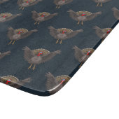 Wunderschöne Erntedank-Truthähne Schneidebrett (Ecke)