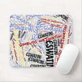 Wunderschöne Eswatini Flag Farben Patriotic Mousepad (Mit Mouse)