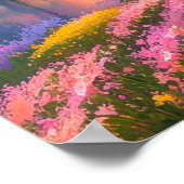 Wunderschöne Farben am Ufer Poster (Ecke)
