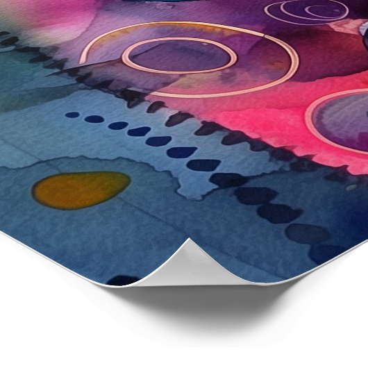 WUNDERSCHÖNE FARBEN KATASTROPHE POSTER (Ecke)