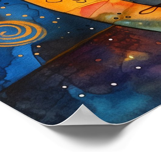 WUNDERSCHÖNE FARBEN KATASTROPHE POSTER (Ecke)