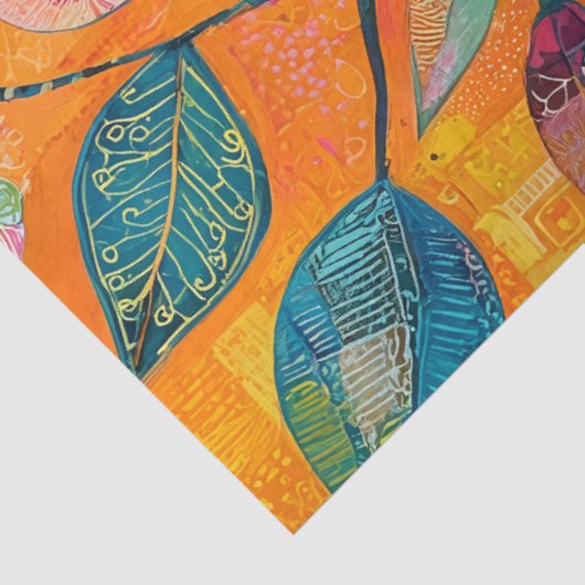 WUNDERSCHÖNE FARBENDECKUNG SEIDENPAPIER (Ausschnitt)