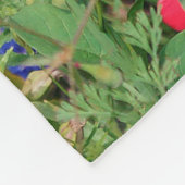 wunderschöne, farbenfrohe Wiese wilder Blume Fleecedecke (Ecke)