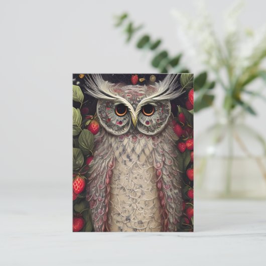 Wunderschöne, faszinierende Winter Frühlingsschale Postkarte (Stehend Vorderseite)