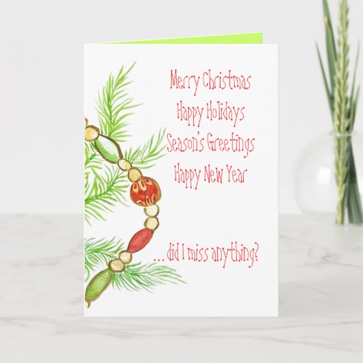 Wunderschöne Ferienkarte Feiertagskarte (Vorderseite)