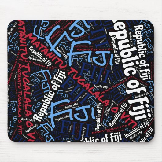 Wunderschöne Fidschi-Flaggenfarben Patriotik Mousepad (Vorne)