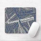 Wunderschöne finnische Flaggenfarben Patriotic Mousepad (Mit Mouse)