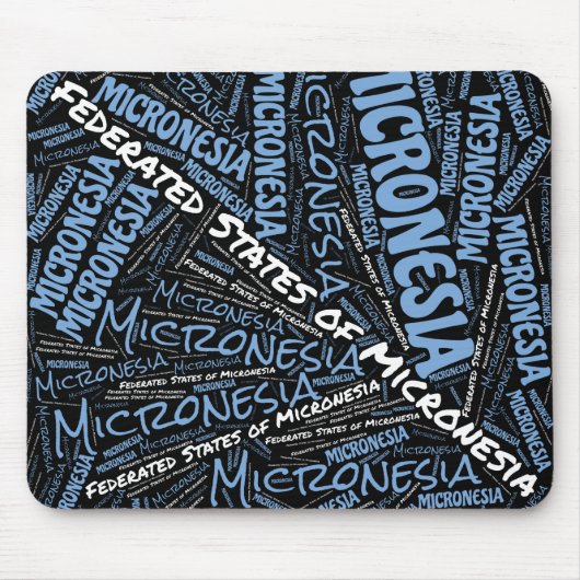 Wunderschöne Flag-Farben aus Mikronesien Patriotic Mousepad (Vorne)