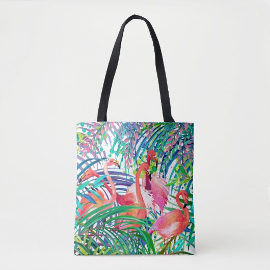 Wunderschöne Flamingo Aquarellbild. Afrika Tasche (Vorderseite)