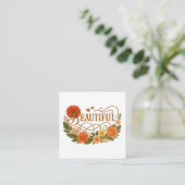 Wunderschöne Florale Goldene Beilagekarte | Elegan Begleitkarte (Stehend Vorderseite)