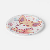 Wunderschöne Forest Fox Babydusche Pappteller (Schrägansicht)