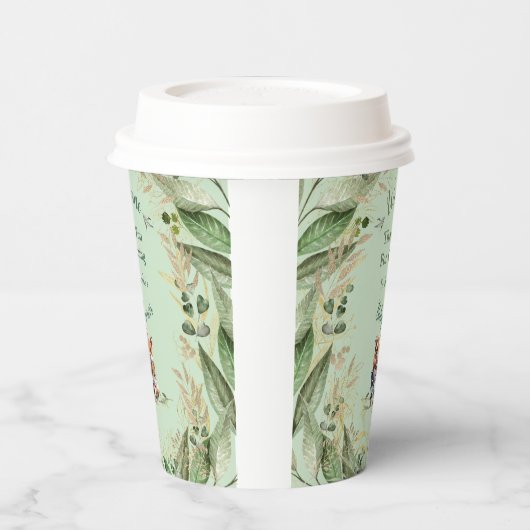 Wunderschöne Forest Friends Kinderdusche Pappbecher (Links)