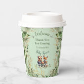 Wunderschöne Forest Friends Kinderdusche Pappbecher (Rückseite)