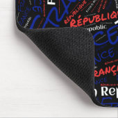 Wunderschöne Frankreich Flaggenfarben Patriotic Mousepad (Ecke)